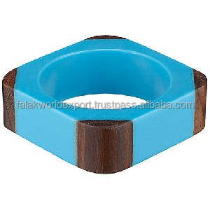 Servilletero de resina de madera de diseño único estampado Floral para el hogar Hotel boda decoración regalo Anime tema - Product Image 6