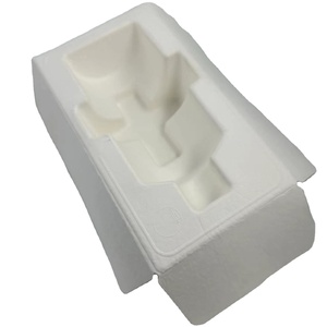 Juego de mesa Caja de regalo Forma moldeada de vino de gama alta Personalizar Biodegradable Caña de azúcar natural Bagazo Insertar Embalaje Bandeja interior - Product Image 1