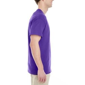 T-shirts formels pour hommes 100 % coton à manches courtes, coupe ample, avec logo brodé et motif lettres sérigraphié, tissu 230g - Product Image 1