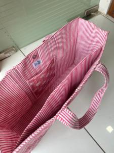 Bolsa de Mano de Algodón con Estampado Floral Rosa, Cierre de Cremallera, Bolsillos Interiores Ligeros, Estilo Bohemio Vintage para Mujer, para Viajes de Invierno y Compras - Product Image 5
