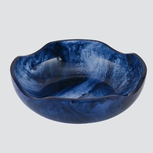 Traditional Resin Salad Serving Bowl Polished Swirl Resin Eco-Friendly Food Safe Durable Dinnerware Party Home Decor Soup Bowl - Product Image 5