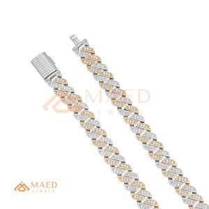 สร้อยคอคิวบันลิงค์ประดับเพชรโมอิสซาไนต์สีทอง พรีเมียม สไตล์ฮิปฮอป คูบาโน ลูโฮ จิวเวลรี่ สำหรับผู้ชาย - Product Image 6