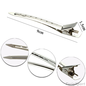 กิ๊บหนีบผมพลาสติกหลากสีอเนกประสงค์ กิ๊บหนีบผมแบบจระเข้สีเงินสำหรับทำผม - Product Image 3