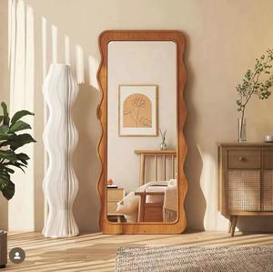 Miroir de maquillage extra-large anti-explosion, miroir sur pied tridimensionnel pour la maison, miroir corporel irrégulier personnalisable - Product Image 2