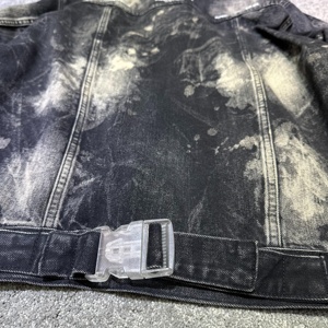 Fabricants de vêtements en gros OEM, veste en jean décontractée vintage en coton lavé de haute qualité sur mesure - Product Image 5