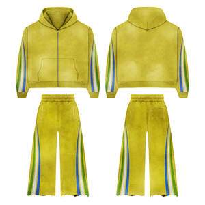 ชุดวอร์มแทรคสูทปี 2026 เสื้อฮู้ดดี้และกางเกงขายาวลำลอง ชุดกีฬาเข้าชุด ผ้าระบายอากาศ เสื้อฮู้ดดี้และกางเกงขายาวเอวยางยืด - Product Image 1