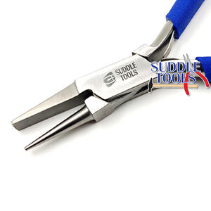 คีมปลายแบนสแตนเลสขนาด 130 มม. สภาพใหม่ พร้อมปากคีมแบบแบนและกลม สำหรับงาน DIY เครื่องประดับ นาฬิกา สร้อยข้อมือ เครื่องมือปรับแต่ง D - Product Image 3