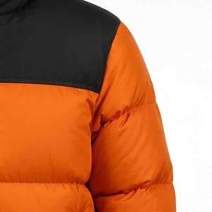 Custom Logo Solid Color Lightweight Puffer <b>Jacket</b> for Men Over-Sized <b>Waterproof</b> Down Coats with <b>Warm</b> Zipper Closure - Product Image 5