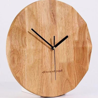 Jam Dinding Kayu Antik Kustom DIY dengan Mekanisme Senyap Berkualitas Retro, Dekorasi Rumah Modern dengan Jarum Penunjuk Waktu untuk Ruang Tamu