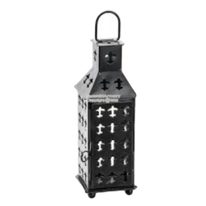 Greatest Quality Iron Square <b>Lantern</b> Matte <b>Black</b> Vintage <b>Black</b> Hanging <b>Lantern</b> For Indoor & Outdoor Home Decor Camping & Events - Product Image 1