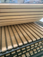 Panel de Pared Decorativo para Interiores, 1220*2440mm *20mm, Venta Caliente en Vietnam, Panel de MDF con Aislamiento Acústico, Ecológico, para Almacenes y Escuelas