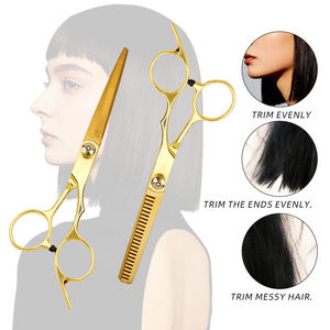 Ciseaux de coiffure 6'' en acier inoxydable JP, ensemble de ciseaux de barbier professionnels pour la coupe de cheveux, avec sac inclus - Product Image 4