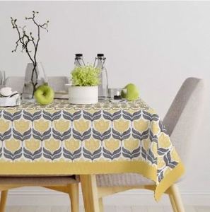 Nappe imprimée 100% coton, moderne et décorative, pour table à manger, à prix abordable, directement du fabricant - Product Image 5