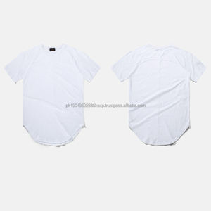 Venta al por mayor para hombre dobladillo curvo camiseta nueva llegada Scoop bottom camiseta - Product Image 2