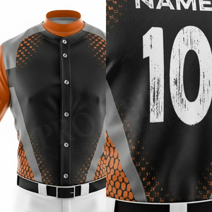 Latest Unique Design Baseball Uniform Kit Sublimated Team V Neck Jersey and Pants Lightweight Quick Dry Sports Apparel Gear Kit - Product Image 4