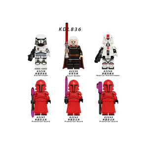 Ensemble de figurines de gardiens spatiaux de science-fiction personnalisées, briques de construction compatibles ABS, modèle de personnage, jouet - Product Image 1