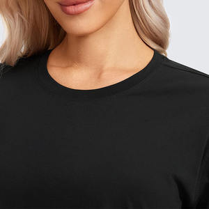 Camiseta Corta Personalizada y Profesional para Mujer, Elástica, Verano, 100% Algodón, Tops Cortos para Mujer - Product Image 3