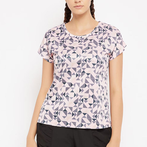 T-shirt femme en polyester sublimé, respirant, vêtements d'été, t-shirt sublimé pour femme, séchage rapide, vêtements de sport - Product Image 1