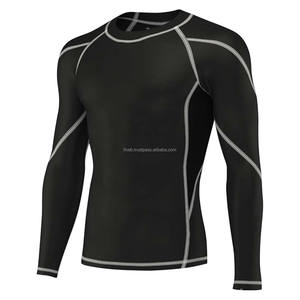 Rashguard MMA personnalisable de haute qualité, grande taille, manches longues, vêtements de bain pour le surf, pour le BJJ, le Jiu Jitsu, les combats MMA, les chemises d'entraînement - Product Image 1