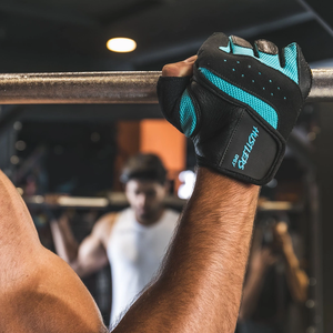 Custom Half-finger Gym Fitness Gloves <b>Foam</b> <b>Padding</b> Bodybuilding Training Palm Protection Cross-fit Weightlifting Unisex workout - Product Image 1