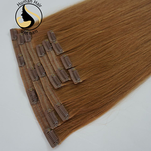 Extensions de cheveux humains du Vietnam à cuticules alignées, naturelles, lisses, à reflets, mélange de Piano brun, 100%, meilleures ventes - Product Image 6