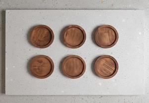 Sous-verres en bois de qualité export, résistants à la chaleur, protection de table pour salle à manger, bureau, café, bar, en gros. - Product Image 3