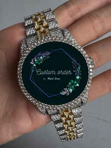 Men Bust Down VVS Moissanite Diamond Watch Customized Band Iced Out Round Bezel Luxury <b>Wristwatch</b> - Product Image 3