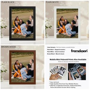 Best Solid Wood Handmade Vertical Photo <b>Frame</b> with Vintage Modern Design Full Color Printed <b>Wall</b> Mount/Tabletop - Product Image 6