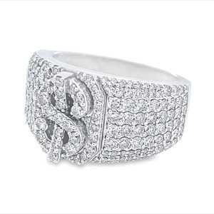 High Demand Icedout Sterling Silver Plated Moissanite Diamond Wedding <b>Ring</b> <b>Mens</b> Moissanite Diamond <b>Ring</b> - Product Image 5