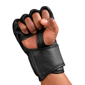 Gants de grappling professionnels en cuir pleine fleur à paume ouverte pour MMA - Product Image 5