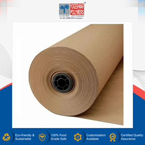 Papier kraft brun laminé de qualité supérieure, le plus vendu, résistant à la graisse, avec revêtement PE de qualité alimentaire (virgin/recyclé) pour emballage - Product Image 4