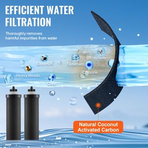 Filtri Acqua a Carbone Attivo di Ricambio, Elementi di Purificazione a Gravità Facili da Sostituire per Camper, Materiale PP - Product Image 4