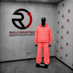 Conjunto Deportivo Rosa Oversize para Hombre, Sudadera con Capucha, Pantalones Jogger Cargo, Felpa de Algodón Grueso, Estilo Urbano Informal - Product Image 3