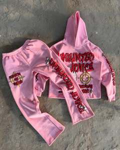 Conjunto de chándal de alta gama para hombre, sudadera con paneles y pantalones, proveedor personalizado - Product Image 1