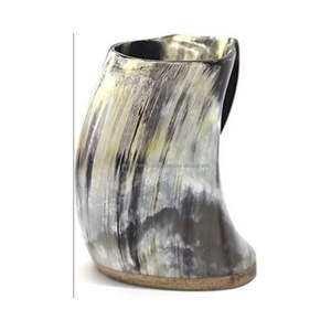 Tasse en corne fabriquée à la main Trinkhorn par Tayyab Handicraft Quality Agate - Product Image 4