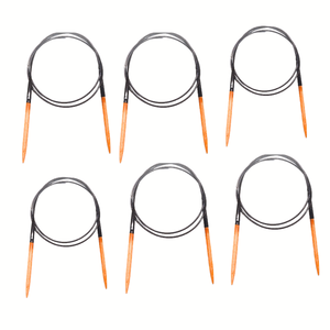 Aiguilles à tricoter circulaires en bois de couleur blanche avec câble lisse, taille uniforme, pour une qualité constante et une production en série - Product Image 2