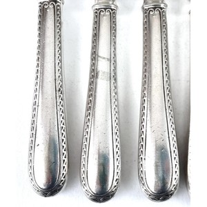 Juego de 6 Tenedores Plateados Vintage, Acabado Espejo de Alta Calidad, Resistentes al Óxido, Cubertería para Bodas - Product Image 6