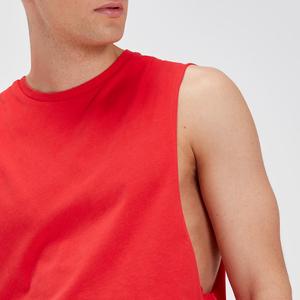 Débardeur de sport pour homme en coton et élasthanne, sans manches, extensible, pour entraînement, fitness et performance athlétique - Product Image 4