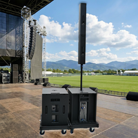 Ensemble de colonnes sonores mono portables LS3 Active en bois, 800W, impédance 8,0 ohms, avec garantie de 3 ans, connectivité XLR/Speakon