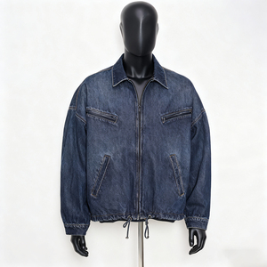 Chaquetas de Hombre al por Mayor para Otoño, Chaquetas de Mezclilla de Color Sólido Personalizadas, Resistentes, Ecológicas, Vintage, 100% Algodón, Proveedor OEM - Product Image 6