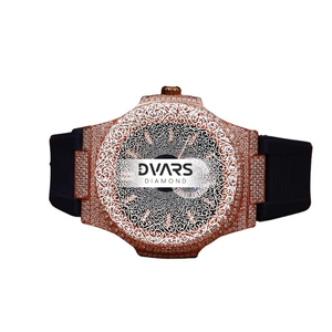 Reloj de Pulsera de Cuarzo Ejecutivo Masterpiece, Aleación Premium, Resistente al Agua, Cristal de Zafiro, D Color VVS1, Diamante Moissanite, Lujo - Product Image 1