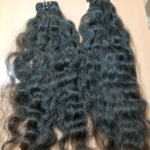 Lots de Cheveux Humains Bruts d'Inde du Sud 100% Authentiques Cheveux de Temple Vierge Remy Double Trame Faite à la Machine Bouclés Profonds 12-38 Pouces Toutes Couleurs - Product Image 6