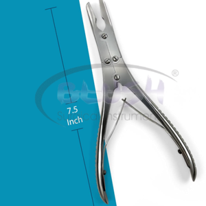 Bone Rongeur Steel Surgical Instrument Bone Trimming Tool Orthopedic Bone Cutting Forceps Durable Reusable By <b>Blush</b> Surgical - Product Image 2