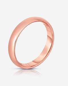 Plain Dome Wedding Bands 5 mm 14k Solid Gold Shiny Comfort Fit <b>Stacking</b> Minimalist Luxury Proposal <b>Rings</b> Women OEM Bulk Supplier - Product Image 5