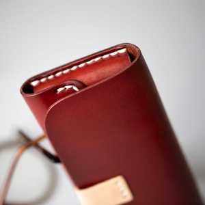 Étui à lunettes de soleil de luxe en cuir pleine fleur vintage, résistant à l'eau, léger, durable, avec doublure douce, protection pour lunettes, vente en gros - Product Image 5