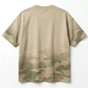 T-shirt en molleton bouclette épais, respirant, style décontracté, haute qualité, personnalisable pour hommes - Product Image 3