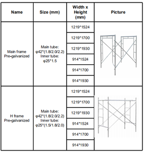 Trave in Acciaio Zincato a Caldo Q235 42mm 25mm <span class=keywords><strong>per</strong></span> <span class=keywords><strong>Ponteggi</strong></span> a Telaio H Moderni, Alta Resistenza 6ft, Capacità di Carico 800kg <span class=keywords><strong>per</strong></span> Ufficio - Product Image 2