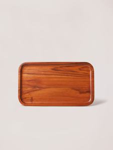 Plateau en bois de qualité supérieure pour servir le thé et le café, artisanat indien très vendu, plateau de rangement pour aliments en bois fait à la main, style élégant - Product Image 2