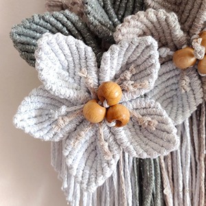 Luxury Style Flower Design <b>Macrame</b> Wall Hanging For Elegant Home Decor Bedroom Living Room And Premium Interior Wall Accent - Product Image 4
