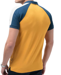 Men's Solid Quick Dry Breathable Short Sleeve Polyester/Cotton Custom Logo High Street Shirt for Gym Wear - Product Image 4